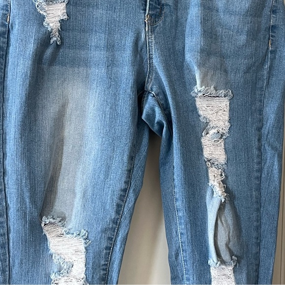 Resfeber Blue Light Wash Skinny Boyfriend Ankle Jeans Women’s Size 14 - Picture 10 of 15